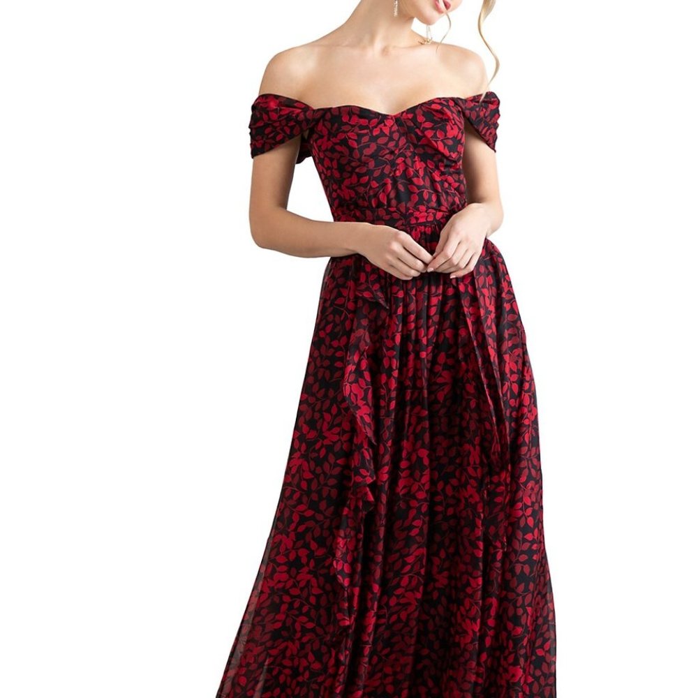 Shoshanna Anais Off-The-Shoulder Dress